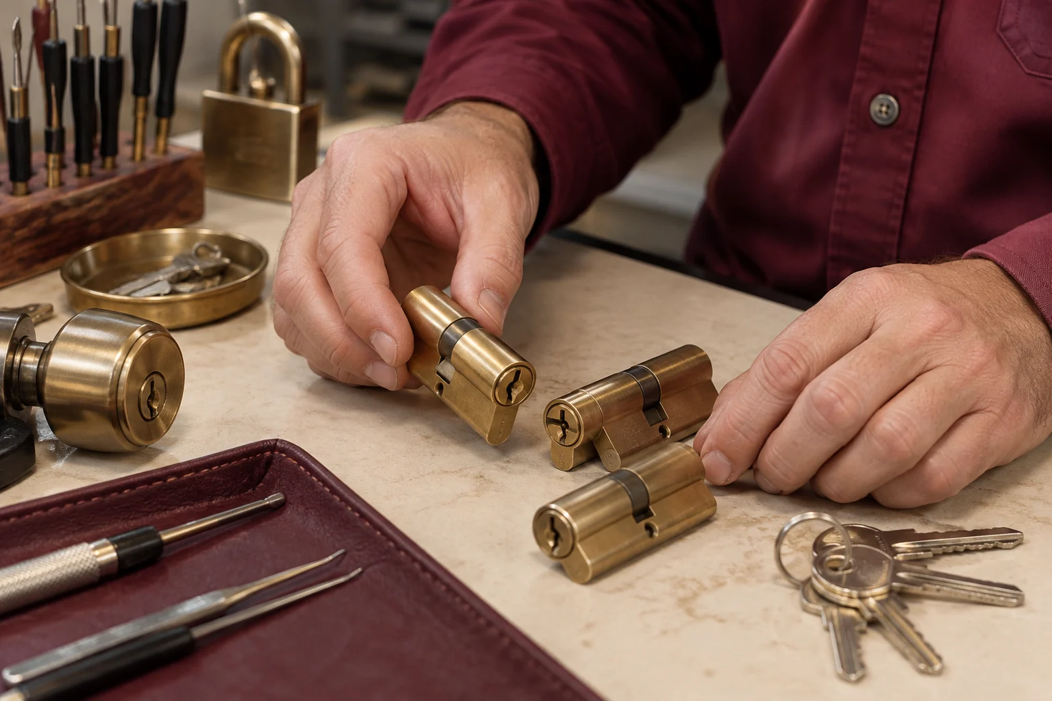 Half Off Locksmith technician and service van